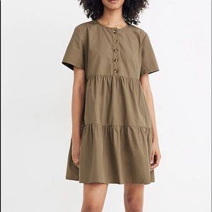MADEWELL Tiered Button Up Dress